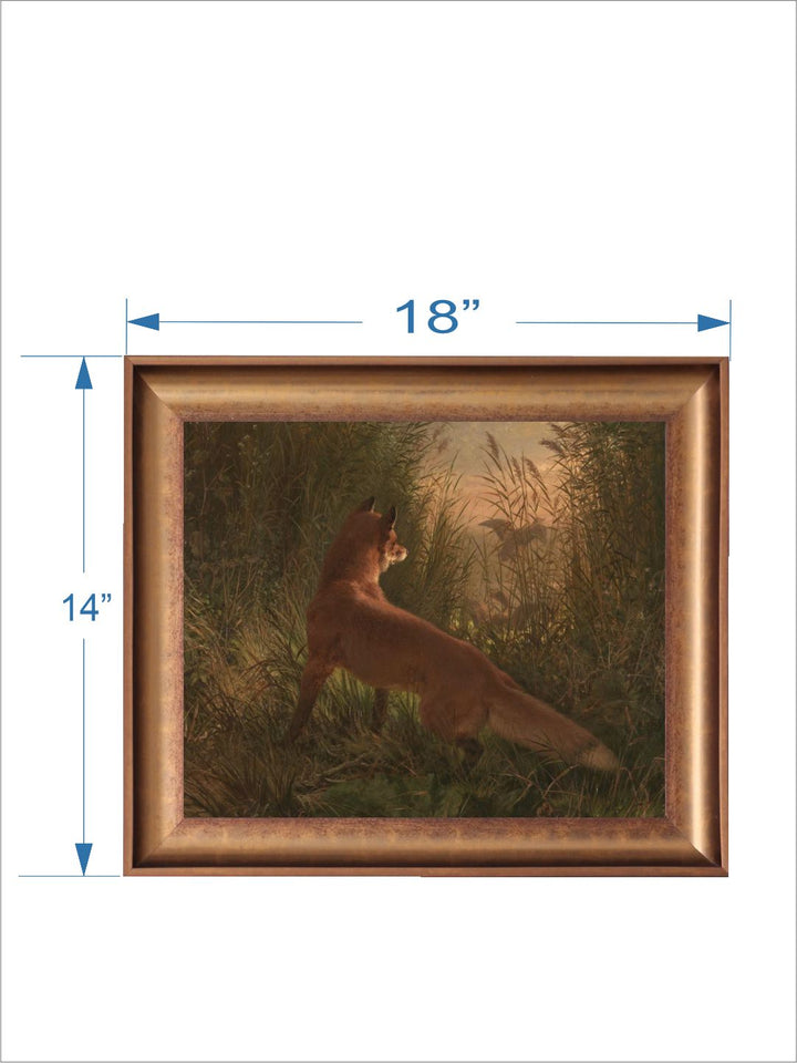 The Vintage Artistry Brown & Green Dark Tonedrustic Art Framed Wall Painting