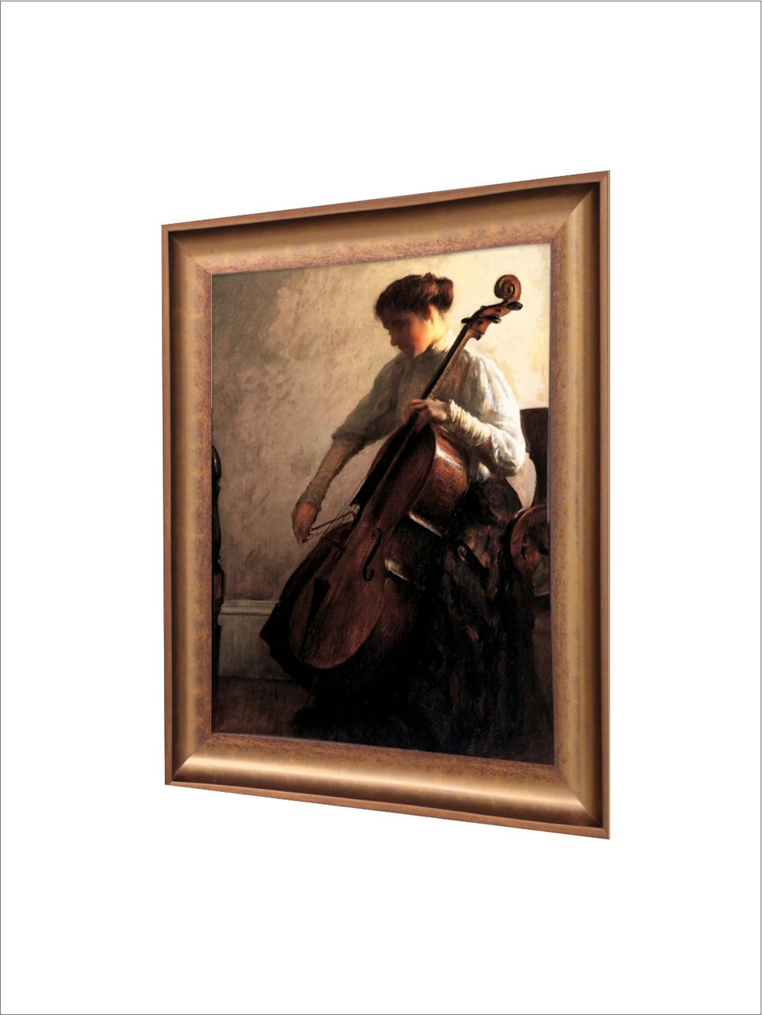 The Vintage Artistry White & Brownoil Portrait Painting Wall Art