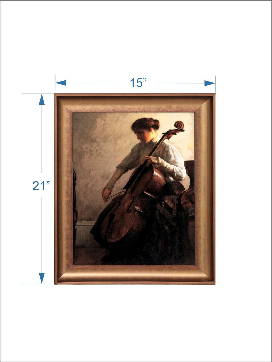 The Vintage Artistry White & Brownoil Portrait Painting Wall Art