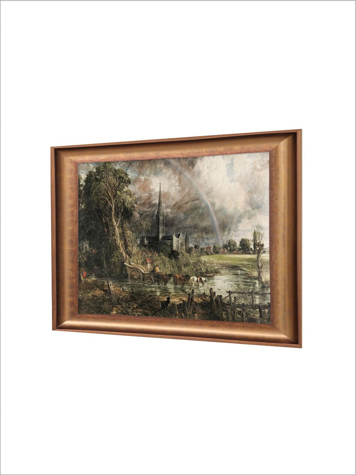 The Vintage Artistry Brown & Green John Constable Poster Printed Framed Wall Painting
