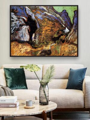 “Les Peiroulets Ravine By Van Gogh Wall Art Painting”