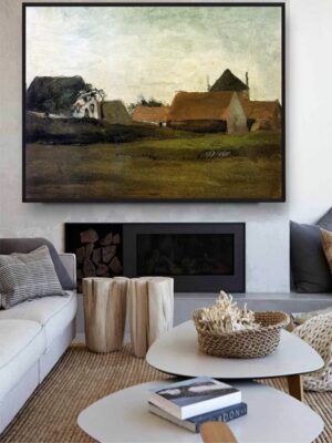 “Farm House Loosduinen Near The Hague By Van Gogh Wall Art Painting”