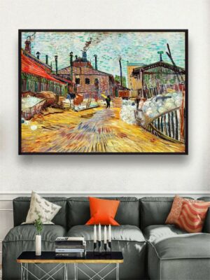 “The Factory (1887) By Van Gogh Framed Wall Art”