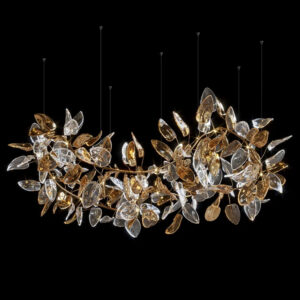 Modern Design Custom Indoor Decoration Fixture Hotel Lobby Wedding Centerpiece LED Chandelier